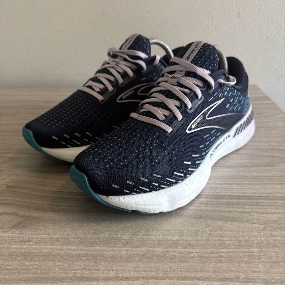 Brooks 1203701D499 Glycerin 20 Shoes Womens Size 10.5D Wide Blue Sneakers - Picture 4 of 10